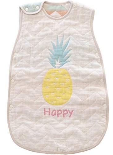 サンデシカ ふわふわ6重ガーゼスリーパー Mサイズ(新生児~3歳頃) トロピカルパイン 【日本製】3340-9999-57,スリーパー,夏,