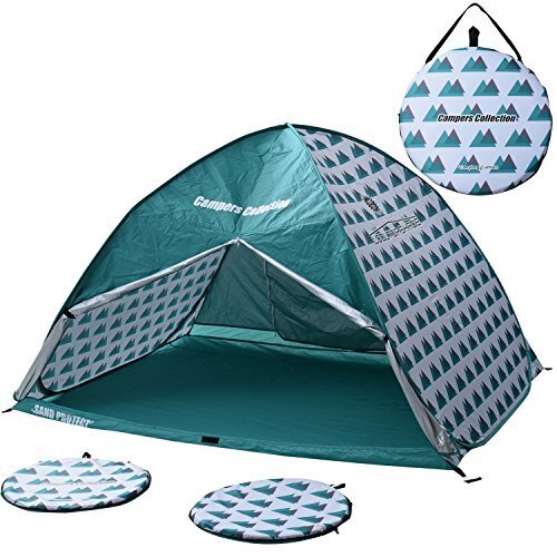 山善 キャンパーズコレクション カーテン付ワンタッチサンシェード3人用 (クッション2枚付き) 200×150cm 山柄 CSE-6UPFYAMA,夏休み,節約,おうち時間