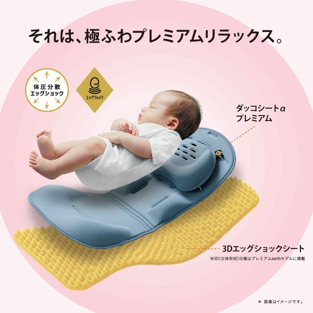 3Dエッグショックシート,ベビーカー,おでかけ,スゴカル