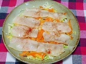 10分で出来る、ベーコンと野菜の簡単蒸し,時短レシピ,副菜,