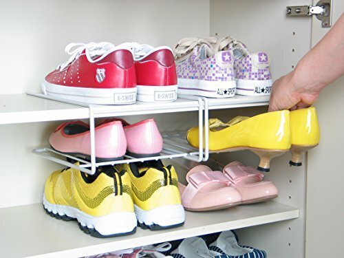 えつこの ファミリー くつ ラック ２個組 ＜シルバー＞　（日本製）,子ども,靴,収納