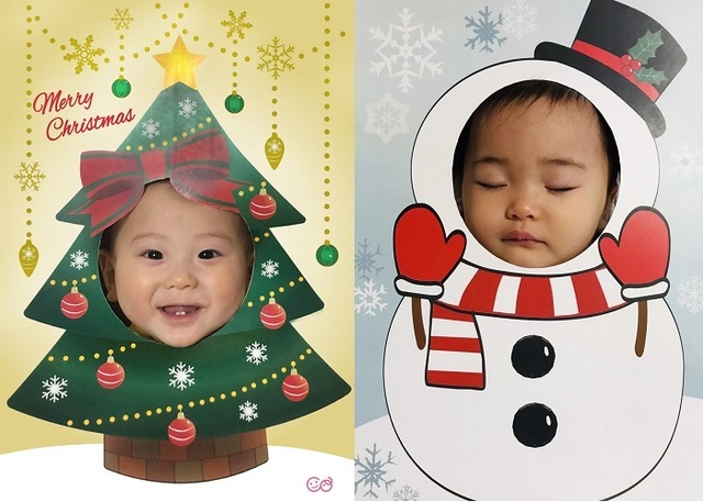 へんしんパネル 笑顔寝顔,おうち,クリスマス,