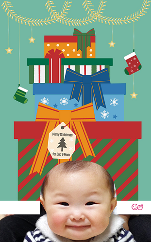 へんしんパネル プレゼントボックス,おうち,クリスマス,