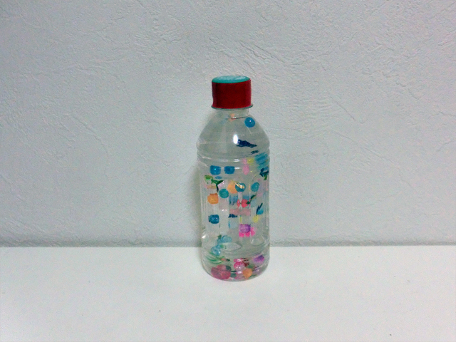 フローティングボトル・ガラガラ,赤ちゃん,おもちゃ,作り方