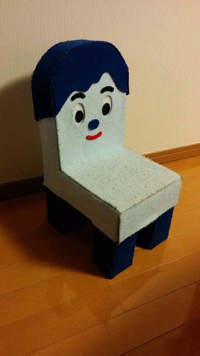 コッシーの手作り椅子,赤ちゃん,おもちゃ,作り方