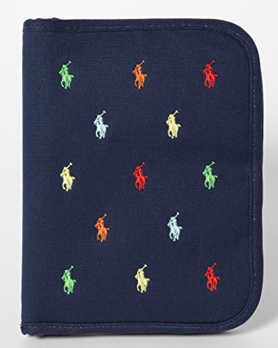 ラルフ ローレン (RALPH LAUREN) 母子手帳ケース ネイビー ブルー マルチ 刺繍 B90 複数ロゴ,母子手帳ケース,おすすめ,