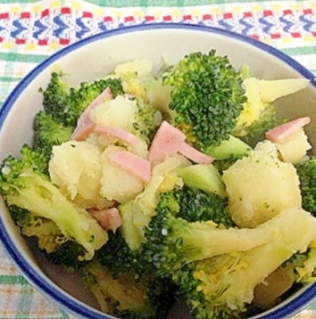 ブロッコリーとじゃがいもの温野菜サラダ,バター,レシピ,