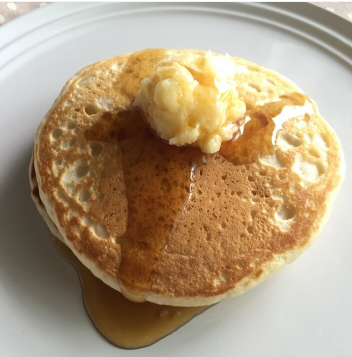 ふわんふわん。パンケーキ,朝ごはん,10分,レシピ