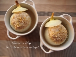 肉汁じゅわぁ～＊新玉ねぎの肉詰めコンソメあんかけ＊,春野菜,レシピ,