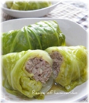 やわらかな春キャベツで和風ロールキャベツ,春野菜,レシピ,