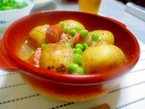 ほっこり春の味覚☆新じゃがとエンドウのコンソメ煮,春野菜,レシピ,