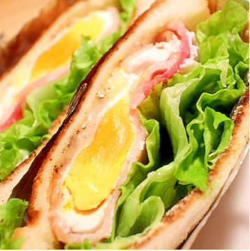 レンジで作る！BLEベーコンレタスエッグサンド,ランチ,レシピ,