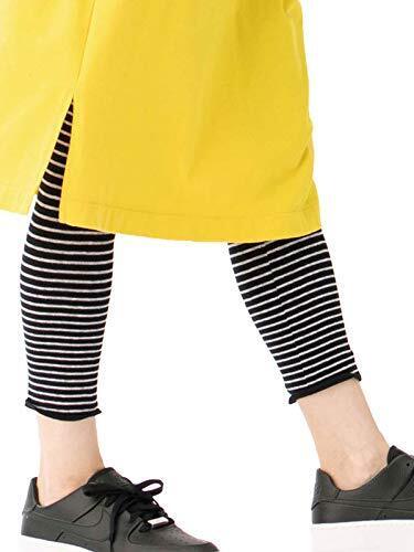 ANGELIEBE エンジェリーベ マタニティ インナー レギンス ボーダー ７分丈 妊婦 産前 前後マチ付 フリー ブラック 23645151,マタニティ,レギンス,