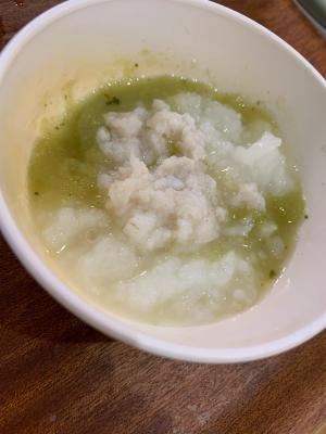 離乳食初期〜☆白身魚もおいしく！鯛がゆ,離乳食,魚,