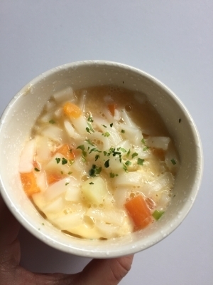 離乳食に！レンジで簡単！うどん茶碗蒸し♡ ,離乳食,茶碗蒸し,