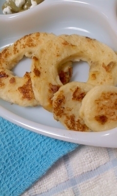 *:☆ ドーナッツ風バナナフレンチトースト ☆:*,離乳食,フレンチトースト,