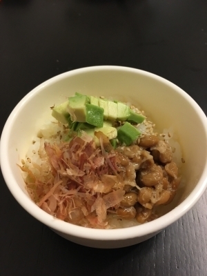 離乳食 納豆アボカド丼,離乳食,アボカド,
