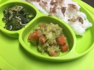 【離乳食 完了期】色々野菜のアボカド和え,離乳食,アボカド,