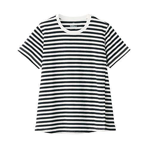 無印良品 Tシャツ コットンレーヨン天竺授乳に便利な半袖Tシャツ マタニティ レディース 82757897 黒×ボーダー M~L,マタニティ,トップス,おすすめ