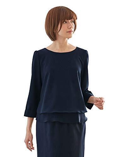 ANGELIEBE エンジェリーベ マタニティ 授乳口付き ストレッチ ジョーゼット トップス 妊婦服 産前産後 M～L ネイビー 22147,マタニティ,トップス,おすすめ