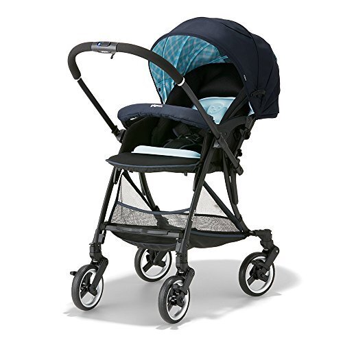 ピジョン Pigeon 両対面式 A形ベビーカー ランフィ Runfee RA7 デイジーブルー 軽量5.4kg 1ヵ月~36ヶ月対象 「押しやすさ」にこだわったシングルタイヤのベビーカー,ベビーカー,おすすめ,