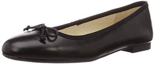 [オリエンタルトラフィック] バレエシューズ レディース ラウンドトゥ 美脚 フラット 大きいサイズ 小さいサイズ 歩きやすい 柔らかい 2304 BLACK(2020SS) 23.5 cm E,フラットシューズ,人気,