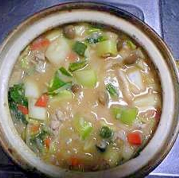 お野菜たっぷり♪彩り野菜のポカポカ豚汁雑炊,離乳食,取り分け,レシピ