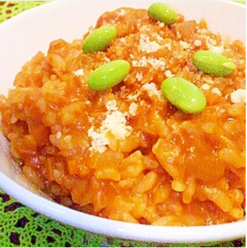 離乳食後期～完了期に♪トマトジュースで作るリゾット,離乳食,取り分け,レシピ