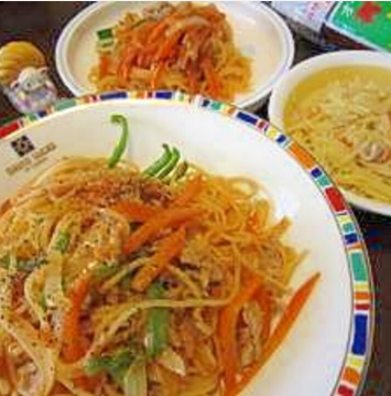 お鍋一つナポリタン（取り分け離乳食レシピつき）♪,離乳食,取り分け,レシピ