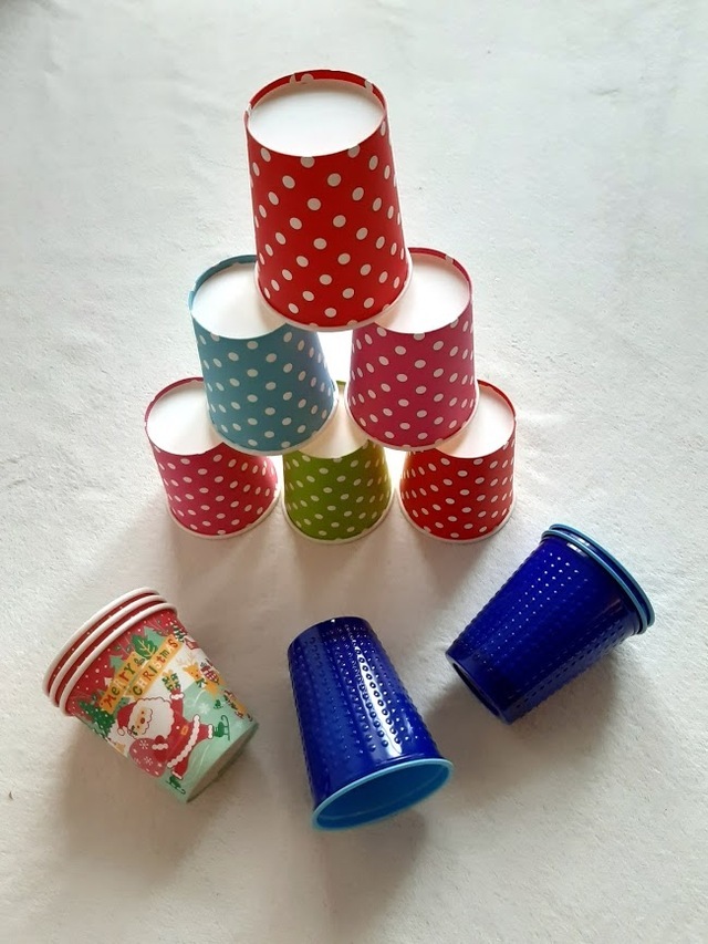 紙コップ,100均,おもちゃ,赤ちゃん