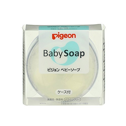 Pigeon (ピジョン) 赤ちゃん用 石けん 固形 透明 スクワラン セラミド ベビーソープ ケース付 90g 【08361】,ベビーソープ,口コミ,