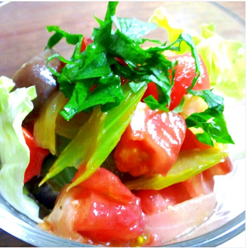 妊婦必見！めんつゆで簡単♪夏野菜の揚げびたしサラダ,妊婦,レシピ,夏