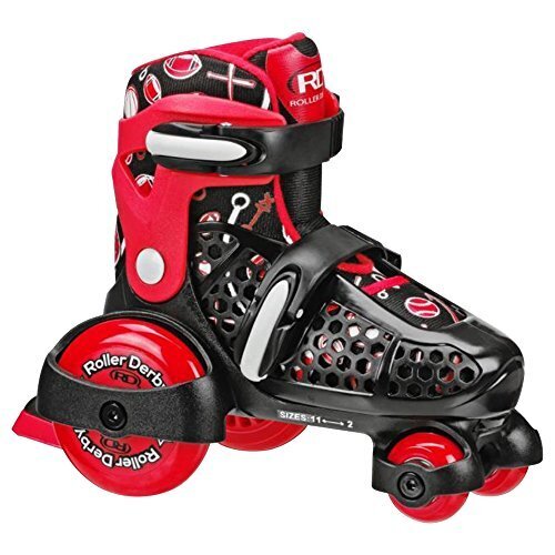 ROLLER DERBY(ローラーダービー) EZ ROLL(イージーロール) ブラック Sサイズ(14.0-17.0cm) W1360S,子供,ローラースケート,