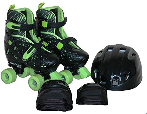 東方興産 クァッドローラーコンボセット QR630C ブラック L(21~23cm),子供,ローラースケート,