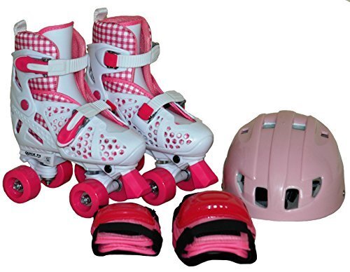 東方興産 クァッドローラーコンボセット QR630C ホワイト S(18~20cm),子供,ローラースケート,