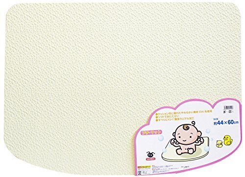 EVA樹脂製 ソフトタイプ 風呂マット プチマット ホワイト,お風呂マット,赤ちゃん,
