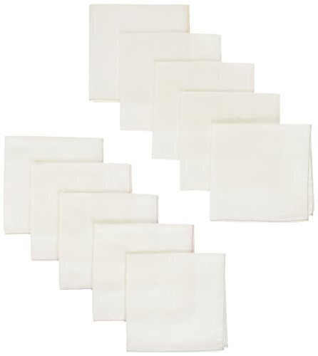 FabricPlus(ファブリックプラス) 赤ちゃん用ガーゼハンカチ レインボーシリーズ日本製 レインボー(7色+オフ白) 28x28センチメートル (x 10) 10枚,赤ちゃん,ガーゼ,