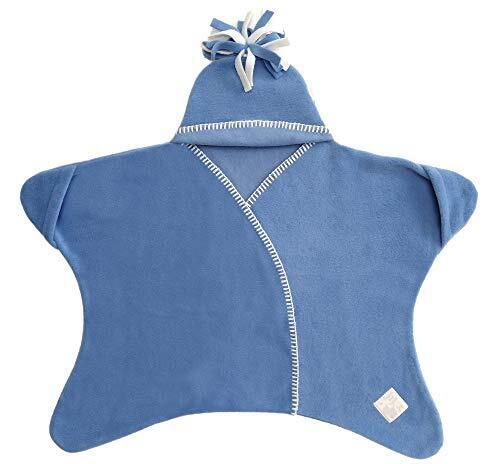 Tuppence & Crumble タッペンスアンドクランブル 星型アフガン Star Wrap スターラップ 0-4ヶ月用 スカイブルー,おくるみ,