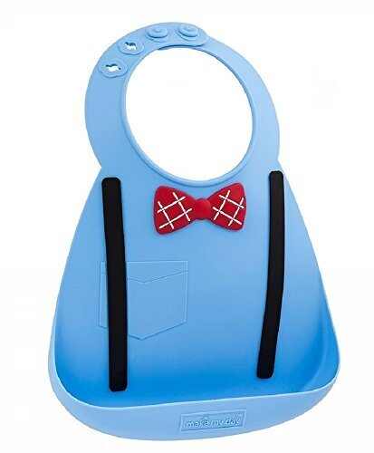 メイクマイデイ 油が落ちるシリコンビブ【日本正規品】食洗機で洗える シリコン100%のやわらかビブ 6ヵ月~3歳 BB101 スカラーブルー,離乳食,エプロン,