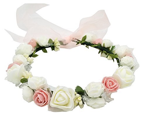 ハナ（HANA） お花の 冠 花冠 ヘッドドレス 髪飾り ヘアアクセサリー ウェディング ダンス衣装 ライブ フェス パーティーなどイベントに,マタニティフォト,小物,