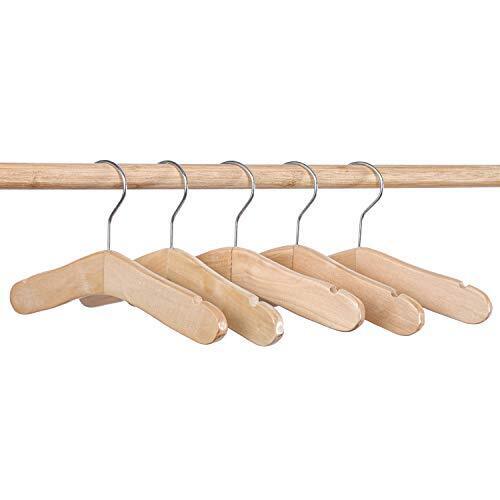 10本セット子供用ハンガー木製 ベビー服 ハンガーベビー 子供用 滑り止めハンガー木ベビーハンガー（24cm）,ベビーハンガー,
