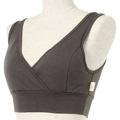 ママと赤ちゃんのために考え抜かれた授乳用ブラジャー「モーハウスブラ」 (Ｌ, チャコール),授乳用ブラジャー,おすすめ,選び方