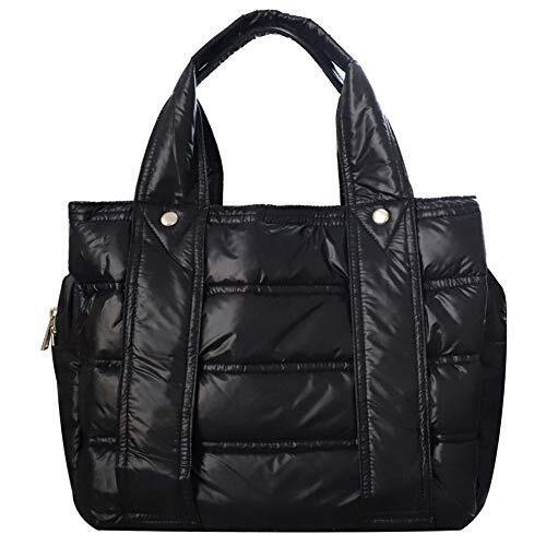 seyant [2020最新型]マザーズバッグ 大容量 軽量 トート レディースバッグ 大人 おしゃれ 防水 大容量 A4 ナイロン ママバッグ ブラック 通勤 通学 旅行 プレゼント,マタニティ,バッグ,