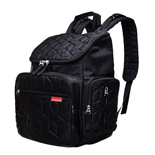 【ベビーアムール】Bebamour マザーズリュック マザーズバッグ 3way バックパック 防水 多機能 大容量 保温ポーチとメッシュポーチ付 オムツ替え用シート付 ファッション (ブラック),マタニティ,バッグ,