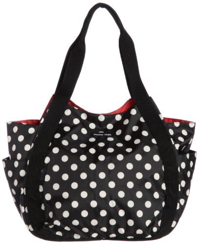 [ハンナフラ] Hanna Hula ラウンドトートバッグ/ポルカブラック CMO-RTT-PLK01 PLK01 (ポルカブラック),マタニティ,バッグ,