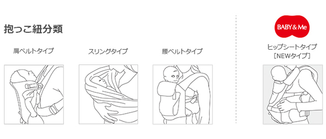 抱っこひものタイプ,