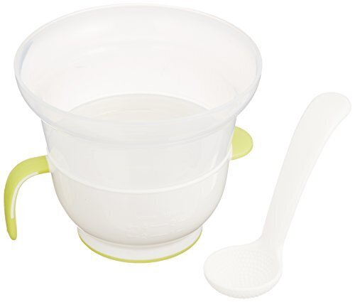 リッチェル Richell 電子レンジ用おかゆクッカーE スプーン付 エンボス加工 電子レンジOK レンジで4分,離乳食,グッズ,