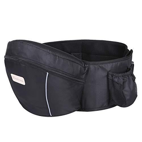 Plaisiureux ヒップシート 抱っこ紐 抱っこひも だっこひも 新生児 赤ちゃん (ブラック),ヒップシート,