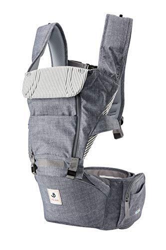 【日本正規取扱商品】POGNAE (ポグネー) NO5 neo (ナンバーファイブ ネオ) ヒップシートキャリア 抱っこひも [日本正規品保証付] / PG-NO5-NEO デニムグレー,ヒップシート,