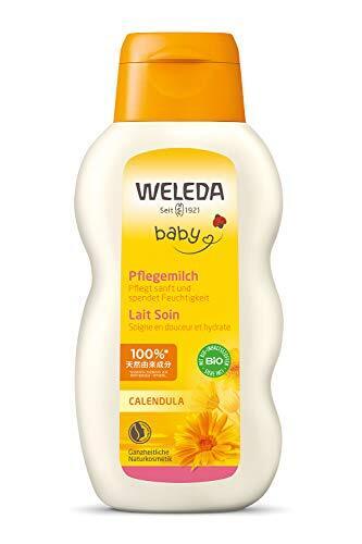 WELEDA(ヴェレダ) カレンドラ ベビーミルクローション 200mL 保湿乳液 全身用乳液 赤ちゃん 保湿 潤い デリケートな肌 やさしいハーブの香り 天然由来成分 オーガニック,妊娠線,ケア,ローション